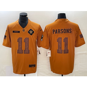 Nike Cowboys 11 Micah Parsons 2023 Brown Salute To Service Limited Men Jersey Nike Cowboys 11 Micah Parsons 2023 Brown Salute To Service Limited Men Jersey