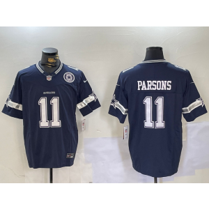 Nike Cowboys 11 Micah Parsons Blue Team Logo F.U.S.E. Vapor Limited Men Jersey Nike Cowboys 11 Micah Parsons Blue Team Logo F.U.S.E. Vapor Limited Men Jersey