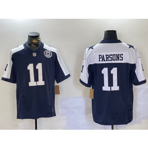 Nike Cowboys 11 Micah Parsons Navy Team Logo F.U.S.E. Vapor Limited Men Jersey Nike Cowboys 11 Micah Parsons Navy Team Logo F.U.S.E. Vapor Limited Men Jersey