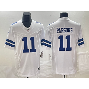 Nike Cowboys 11 Micah Parsons White F.U.S.E. Vapor Limited Men Jersey Nike Cowboys 11 Micah Parsons White F.U.S.E. Vapor Limited Men Jersey