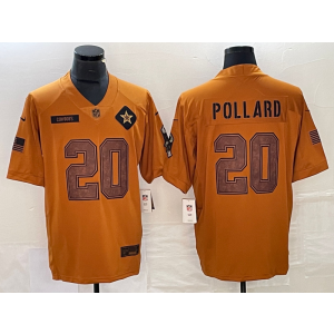Nike Cowboys 20 Tony Pollard 2023 Brown Salute To Service Limited Men Jersey Nike Cowboys 20 Tony Pollard 2023 Brown Salute To Service Limited Men Jersey
