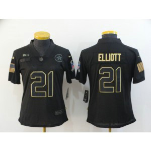 Nike Cowboys 21 Ezekiel Elliott 2020 Black Camo Salute To Service Limited Women Jersey Nike Cowboys 21 Ezekiel Elliott 2020 Black Camo Salute To Service Limited Women Jersey