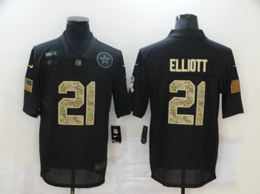 Nike Cowboys 21 Ezekiel Elliott Black Camo 2020 Salute To Service Limited Jersey Nike Cowboys 21 Ezekiel Elliott Black Camo 2020 Salute To Service Limited Jersey