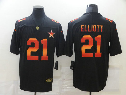Nike Cowboys 21 Ezekiel Elliott Black Colorful Fashion Limited Jersey Nike Cowboys 21 Ezekiel Elliott Black Colorful Fashion Limited Jersey