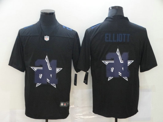 Nike Cowboys 21 Ezekiel Elliott Black Shadow Logo Limited Jersey Nike Cowboys 21 Ezekiel Elliott Black Shadow Logo Limited Jersey