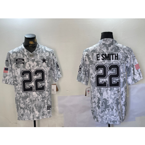 Nike Cowboys 22 E.Smith Arctic Camo 2024 F.U.S.E. Salute to Service Limited Men Jersey Nike Cowboys 22 E.Smith Arctic Camo 2024 F.U.S.E. Salute to Service Limited Men Jersey