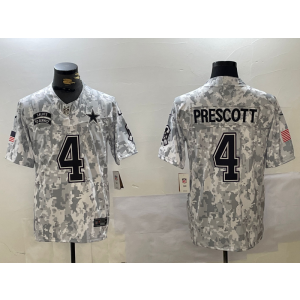 Nike Cowboys 4 Dak Prescott Arctic Camo 2024 F.U.S.E. Salute to Service Limited Men Jersey Nike Cowboys 4 Dak Prescott Arctic Camo 2024 F.U.S.E. Salute to Service Limited Men Jersey