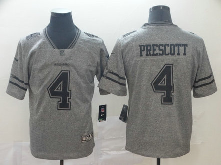 Nike Cowboys 4 Dak Prescott Gray Gridiron Gray Vapor Untouchable Limited Jersey Nike Cowboys 4 Dak Prescott Gray Gridiron Gray Vapor Untouchable Limited Jersey