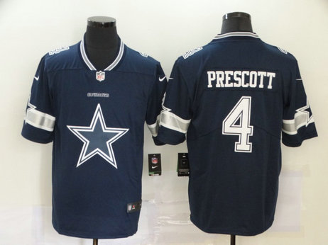 Nike Cowboys 4 Dak Prescott Navy Team Big Logo Vapor Untouchable Limited Jersey Nike Cowboys 4 Dak Prescott Navy Team Big Logo Vapor Untouchable Limited Jersey