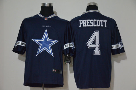 Nike Cowboys 4 Dak Prescott Navy Vapor Untouchable Limited Jersey Nike Cowboys 4 Dak Prescott Navy Vapor Untouchable Limited Jersey