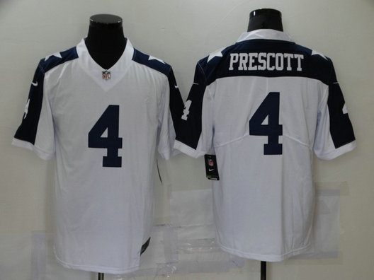 Nike Cowboys 4 Dak Prescott White Throwback Vapor Untouchable Limited Jersey Nike Cowboys 4 Dak Prescott White Throwback Vapor Untouchable Limited Jersey