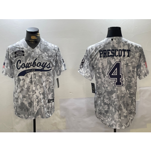 Nike Cowboys 4 Prescott Camo Vapor Baseball Limited Men Jersey Nike Cowboys 4 Prescott Camo Vapor Baseball Limited Men Jersey