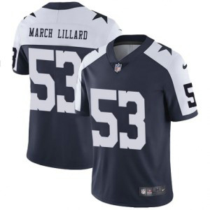 Nike Cowboys 53 Justin March-Lillard Navy Throwback Vapor Untouchable Limited Men Jersey Nike Cowboys 53 Justin March-Lillard Navy Throwback Vapor Untouchable Limited Men Jersey
