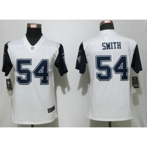 Nike Cowboys 54 Jaylon Smith White Color Rush Limited Women Jersey Nike Cowboys 54 Jaylon Smith White Color Rush Limited Women Jersey