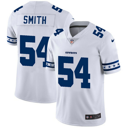 Nike Cowboys 54 Jaylon Smith White Team Logos Fashion Vapor Limited Jersey Nike Cowboys 54 Jaylon Smith White Team Logos Fashion Vapor Limited Jersey