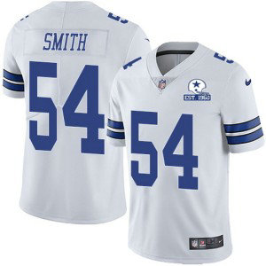 Nike Cowboys 54 Jaylon Smith White With Est 1960 Patch Limited Men Jersey Nike Cowboys 54 Jaylon Smith White With Est 1960 Patch Limited Men Jersey