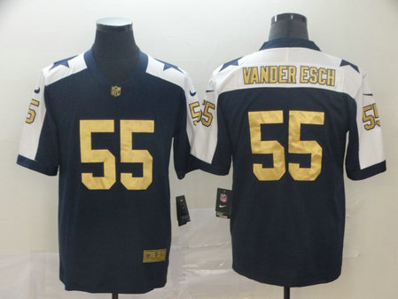 Nike Cowboys 55 Leighton Vander Esch Navy Gold Throwback Vapor Untouchable Limited Jersey Nike Cowboys 55 Leighton Vander Esch Navy Gold Throwback Vapor Untouchable Limited Jersey