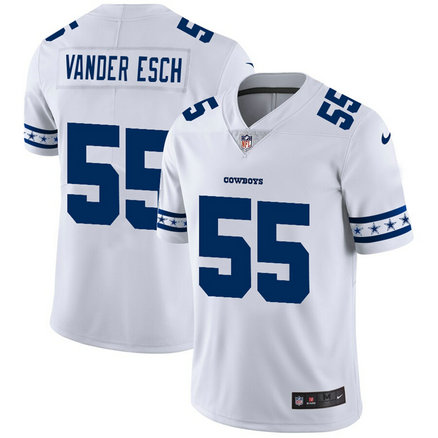 Nike Cowboys 55 Leighton Vander Esch White Team Logos Fashion Vapor Limited Jersey Nike Cowboys 55 Leighton Vander Esch White Team Logos Fashion Vapor Limited Jersey