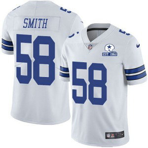 Nike Cowboys 58 Aldon Smith White With Est 1960 Patch Limited Men Jersey Nike Cowboys 58 Aldon Smith White With Est 1960 Patch Limited Men Jersey