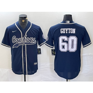 Nike Cowboys 60 Guyton Blue Vapor Baseball Limited Men Jersey Nike Cowboys 60 Guyton Blue Vapor Baseball Limited Men Jersey