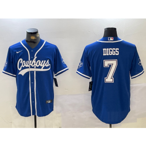 Nike Cowboys 7 Diggs Blue Vapor Baseball Limited Men Jersey Nike Cowboys 7 Diggs Blue Vapor Baseball Limited Men Jersey
