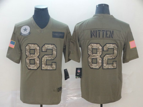 Nike Cowboys 82 Jason Witten 2019 Olive Camo Salute To Service Limited Jersey Nike Cowboys 82 Jason Witten 2019 Olive Camo Salute To Service Limited Jersey