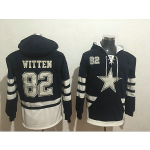 Nike Cowboys 82 Jason Witten Blue Hoodie Sweatshirt