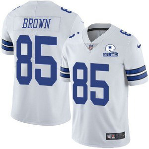 Nike Cowboys 85 Noah Brown White With Est 1960 Patch Limited Men Jersey Nike Cowboys 85 Noah Brown White With Est 1960 Patch Limited Men Jersey