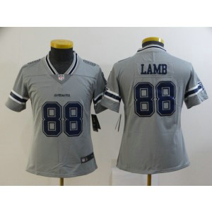 Nike Cowboys 88 CeeDee Lamb Grey Inverted Legend Limited Youth Jersey Nike Cowboys 88 CeeDee Lamb Grey Inverted Legend Limited Youth Jersey