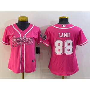 Nike Cowboys 88 CeeDee Lamb Pink Vapor Baseball Limited Women Jersey Nike Cowboys 88 CeeDee Lamb Pink Vapor Baseball Limited Women Jersey