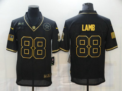 Nike Cowboys 88 Ceedee Lamb Black Gold 2020 Salute To Service Limited Jersey Nike Cowboys 88 Ceedee Lamb Black Gold 2020 Salute To Service Limited Jersey