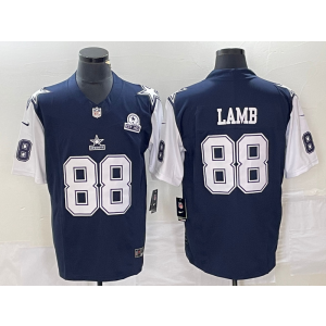 Nike Cowboys 88 Lamb Blue Thanksgiving 2023 F.U.S.E Vapor Limited Men Jersey Nike Cowboys 88 Lamb Blue Thanksgiving 2023 F.U.S.E Vapor Limited Men Jersey