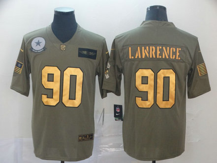 Nike Cowboys 90 Demarcus Lawrence 2019 Olive Gold Salute To Service Limited Jersey Nike Cowboys 90 Demarcus Lawrence 2019 Olive Gold Salute To Service Limited Jersey