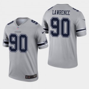 Nike Cowboys 90 Demarcus Lawrence Grey Inverted Legend Men Jersey Nike Cowboys 90 Demarcus Lawrence Grey Inverted Legend Men Jersey