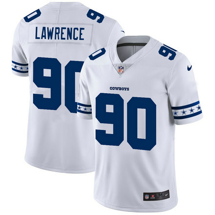 Nike Cowboys 90 Demarcus Lawrence White Team Logos Fashion Vapor Limited Jersey Nike Cowboys 90 Demarcus Lawrence White Team Logos Fashion Vapor Limited Jersey
