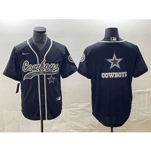 Nike Cowboys Blank Black Reflective Vapor Baseball Limited Men Jersey Nike Cowboys Blank Black Reflective Vapor Baseball Limited Men Jersey