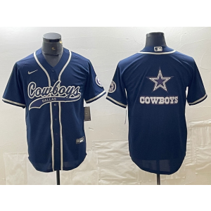 Nike Cowboys Blank Navy Vapor Baseball Limited Men Jersey Nike Cowboys Blank Navy Vapor Baseball Limited Men Jersey
