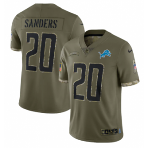 Nike Detroit Lions 20 Barry Sanders Olive 2022 Salute To Service Limited Men Jersey Nike Detroit Lions 20 Barry Sanders Olive 2022 Salute To Service Limited Men Jersey
