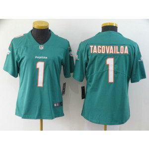 Nike Dolphins 1 Tua Tagovailoa Aqua Vapor Limited Women Jersey Nike Dolphins 1 Tua Tagovailoa Aqua Vapor Limited Women Jersey