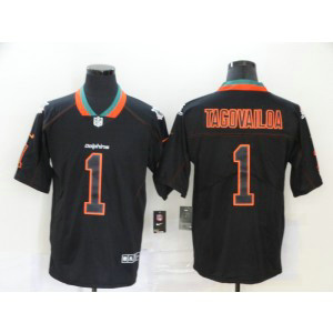 Nike Dolphins 1 Tua Tagovailoa Black shadow Vapor Limited Men Jersey