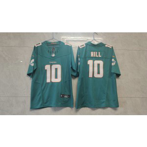 Nike Dolphins 10 Tyreek Hill Aqua 2023 F.U.S.E Vapor Limited Men Jersey
