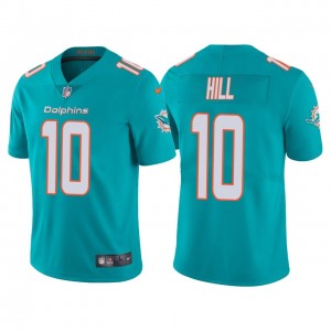 Nike Dolphins 10 Tyreek Hill Aqua Vapor Limited Men Jersey