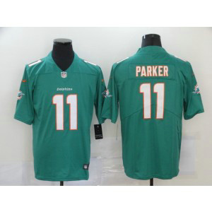Nike Dolphins 11 DeVante Parker Aqua Vapor Untouchable Limited Men Jersey