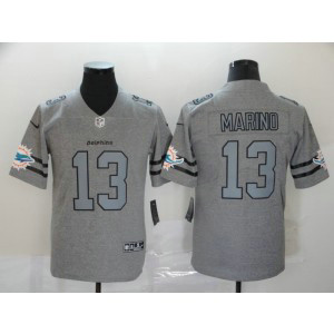 Nike Dolphins 13 Dan Marino 2019 Gray Gridiron Limited Men Jersey
