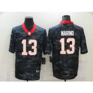 Nike Dolphins 13 Dan Marino 2020 Black Camo Limited Men Jersey