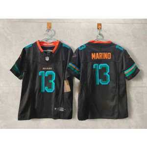Nike Dolphins 13 Dan Marino Black Rivalries F.U.S.E. Vapor Limited Youth Jersey Nike Dolphins 13 Dan Marino Black Rivalries F.U.S.E. Vapor Limited Youth Jersey