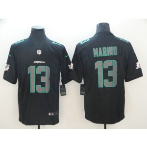 Nike Dolphins 13 Dan Marino Black Vapor Impact Limited Men Jersey