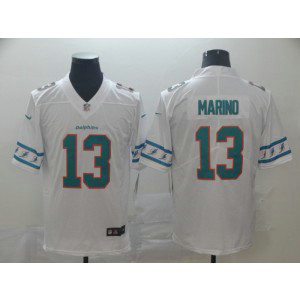 Nike Dolphins 13 Dan Marino White Team Logos Fashion Vapor Limited Men Jersey