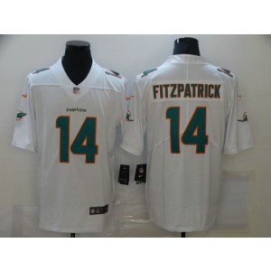 Nike Dolphins 14 Ryan Fitzpatrick White Vapor Untouchable Limited Men Jersey