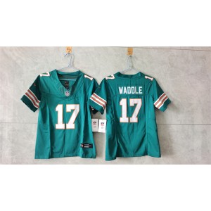Nike Dolphins 17 Jaylen Waddle Aqua F.U.S.E. Vapor Limited Youth Jersey Nike Dolphins 17 Jaylen Waddle Aqua F.U.S.E. Vapor Limited Youth Jersey